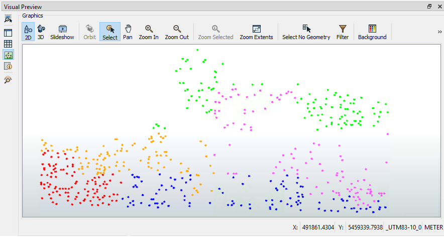 Viewing data in Visual Preview
